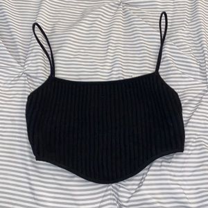 Zara thin strap ribbed tank top